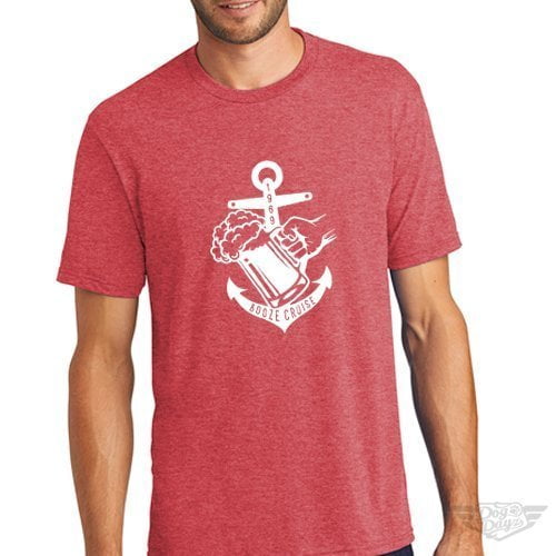 DogDayz Apparel - Tee -Booze Cruise - Men - Red Frost
