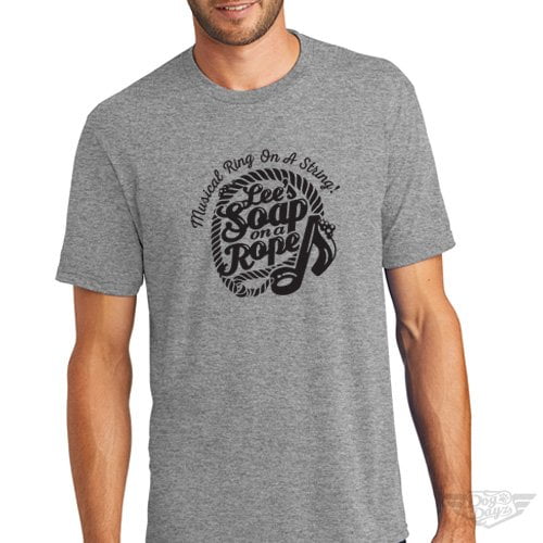 DogDayz Apparel - Tee -Lees Soap on a Rope - Men - Heather Grey