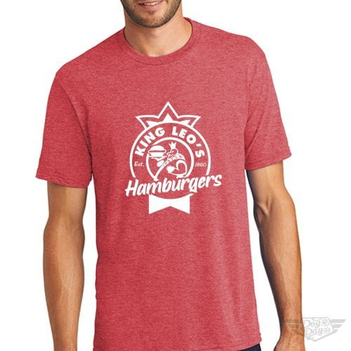 DogDayz Apparel - Tee -King Leos - Men - Red Frost