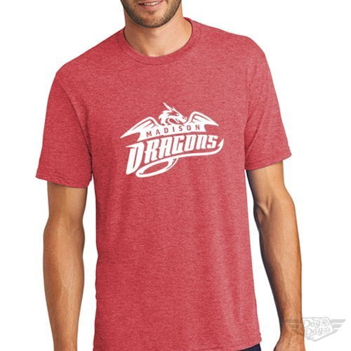 DogDayz Apparel - Tee - Madison Dragons - Men - Red Frost