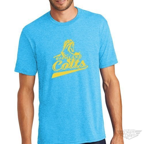 DogDayz Apparel - Tee - Richland Colts - Men - Turquoise Frost