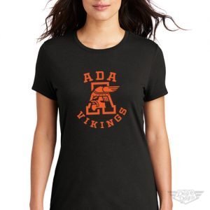 DogDayz Apparel - Tee - Ada Vikings - Women - Black