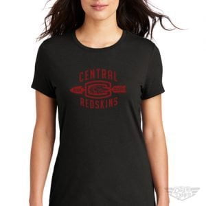 DogDayz Apparel - Tee - Central Redskins - Women - Black