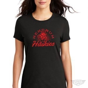 DogDayz Apparel - Tee - Hendrum Huskies - Women - Black