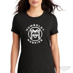 DogDayz Apparel - Tee - Humboldt Huskies - Women - Black