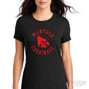 DogDayz Apparel - Tee - McIntosh Cardinals - Women - Black