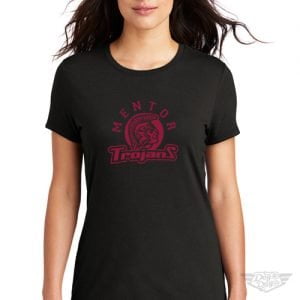 DogDayz Apparel - Tee - Mentor Trojans - Women - Black