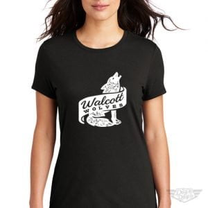 DogDayz Apparel - Tee - Walcott Wolves - Women - Black