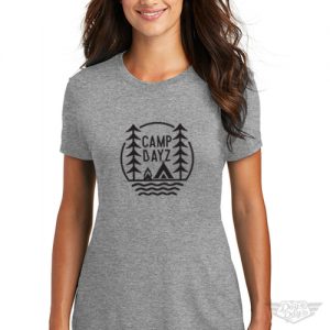 DogDayz Apparel - Tee -Camp Dayz - Women - Heather Grey