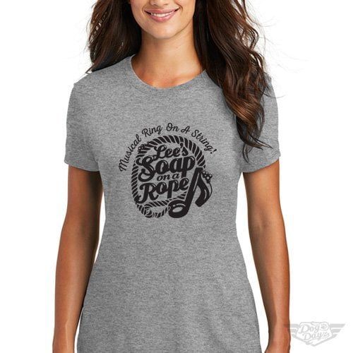 DogDayz Apparel - Tee -Lees Soap on a Rope - Women - Heather Grey