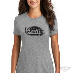 DogDayz Apparel - Tee - Portland Pirates - Women - Heather Grey