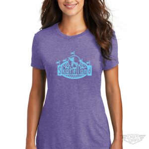 DogDayz Apparel - Tee -Skateland - Women - Purple Frost