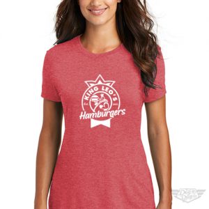 DogDayz Apparel - Tee -King Leos - Women - Red Frost
