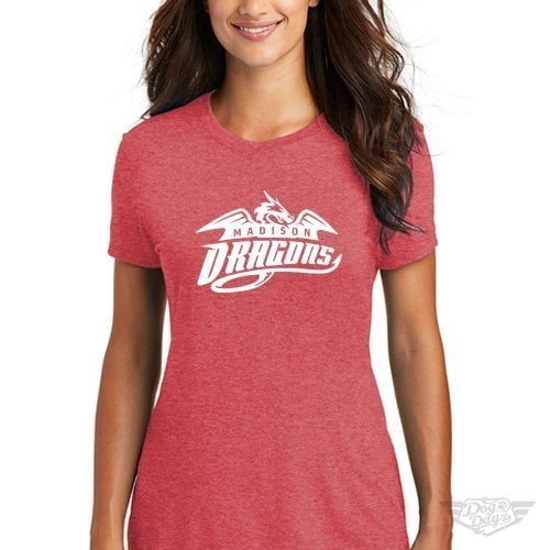 DogDayz Apparel - Tee - Madison Dragons - Women - Red Frost