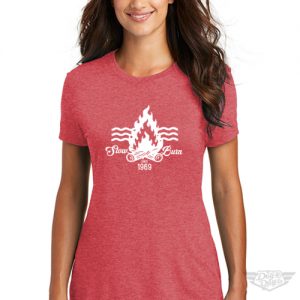 DogDayz Apparel - Tee -Slow Burn - Women - Red Frost