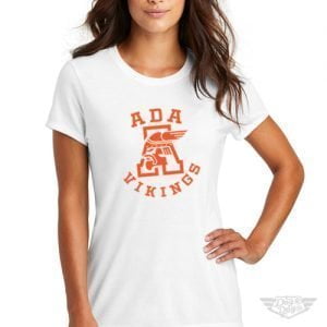 DogDayz Apparel - Tee - Ada Vikings - Women - White