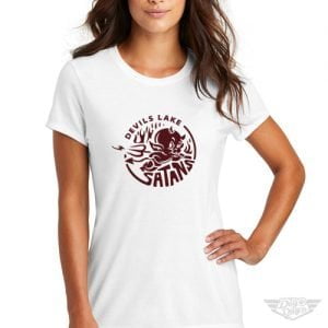 DogDayz Apparel - Tee - Devils Lake Satans - Women - White