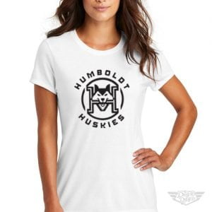 DogDayz Apparel - Tee - Humboldt Huskies - Women - White