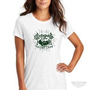 DogDayz Apparel - Tee - Tulaby Evergreen - Women - White