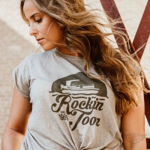 DogDayz Apparel - Tee -Rockin Toon - Women - Heather Grey