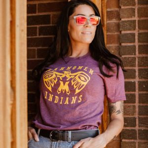 DogDayz Apparel - Tee - Mahnomen Indians - Women - White