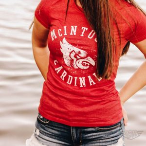 DogDayz Apparel - Tee - McIntosh Cardinals - Women - Red Frost